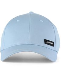 Calvin Klein - Cappello in cotone con patch logo - Lyst
