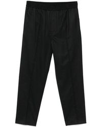 A.P.C. - Schwarze hose mit elastischem bund und taschen - Lyst