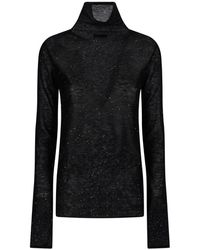 Pinko - Truien & Vesten ,Zwart ,Nero Moss Stijlvolle Mode Accessoire - Lyst