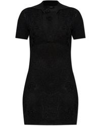 Amiri - Kleedjes ,Zwart ,Jurk Met Lurexdraad - Lyst