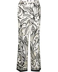 F.R.S For Restless Sleepers - Seiden palazzo hose mit blumenmuster - Lyst