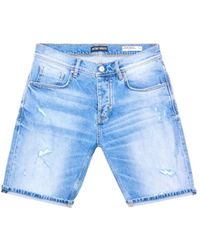 Antony Morato - Hellblaue denim bermuda shorts - Lyst