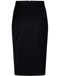 ANDAMANE - Rokken ,Zwart ,Melania Splitted Midi Rok - Lyst