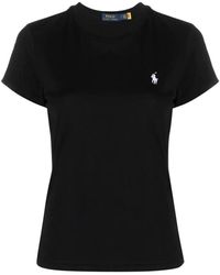 Ralph Lauren - 007 polo camiseta negra - Lyst