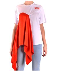 MSGM - Tops ,Wit ,T-Shirt - Lyst
