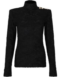 Balmain - Long Sleeve Tops - Lyst
