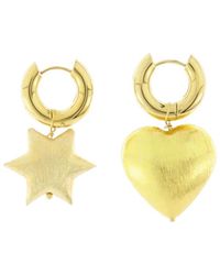 Timeless Pearly - Ungleiches donut und herz ohrringe - Lyst