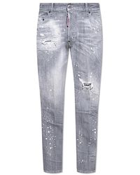 DSquared² - Slim Fit Denim Jeans Voor - Lyst