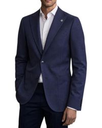 Bharnaba - Kostuums ,Blauw ,Leer Gks 102.Blu Single-Breasted Jacket - Lyst