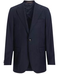 Oscar Jacobson - Jassen ,Blauw ,Wol Fellow Regular Fit Blazer - Lyst