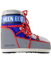 Moon Boot - Schoenen ,Veelkleurig ,Leer Icon Low Space Racing Enkellaarsjes - Lyst