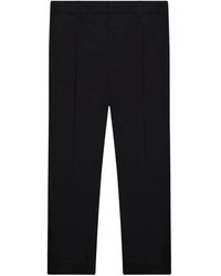 Unity Original - Broeken ,Zwart ,Leer Wonder Geplooide Broek - Lyst