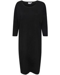 Saint Tropez - Kleedjes ,Zwart ,Zwarte Gebreide Jurk Mila Sz R-N - Lyst