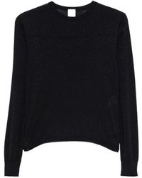 Eleventy - Truien & Vesten ,Zwart ,Wol Trui Met Ronde Hals - Lyst