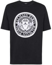 Balmain - Organic Cotton Logo T-shirt - Lyst