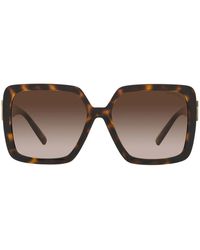 Tiffany & Co. - Sonnenbrille mit quadratischem rahmen und femininen details - Lyst