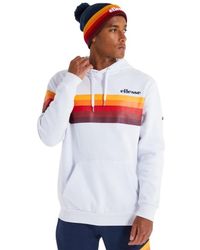 Ellesse - Hoodies & Sweatvesten ,Wit ,Grafische Print Sweater - Lyst