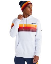 Ellesse - Hoodies & Sweatvesten ,Wit ,Grafische Print Sweater - Lyst
