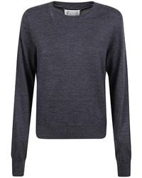 Maison Margiela - Round-Neck Knitwear - Lyst