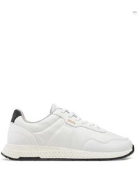 HUGO - Witte Sneakers Met Gekerfde Eva-Zool - Lyst