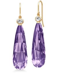 Julie Sandlau - Amethyst Tropfen Ohrringe Ethical Schmuck - Lyst