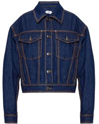 Versace - Jassen ,Blauw ,Denim Denim Jacket - Lyst