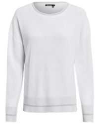 MARC AUREL - Gestreepte Pullover Met Lurex Details - Lyst