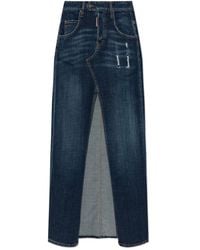 DSquared² - Denim Rok Met Vintage-Effect - Lyst
