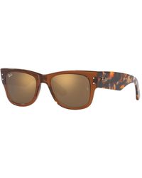 Ray-Ban - Gafas de sol marrón transparente/oro rb 0840s - Lyst