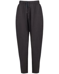 Niu - Broeken ,Bruin ,Katoen Pantalone Easy Con Coulisse - Lyst