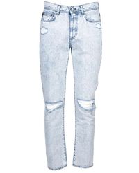 MSGM - Straight Jeans - Lyst