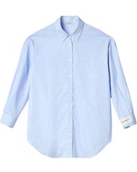 hinnominate - Klares Blaues Baumwollknopfhemd - Lyst