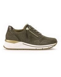 Gabor - Grüne wildleder-sneakers - Lyst