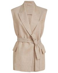 Brunello Cucinelli - Gilet Met Riem - Lyst
