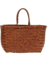 Dragon Diffusion - Gewebte Ledertasche - Lyst