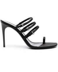 Saint Laurent - Jerry 95 Satin Sandal - Lyst