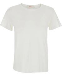 Jucca - Tops ,Wit ,T-Shirt Met Ronde Hals - Lyst