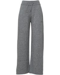 Autry - Soft Wool Drawstring Straight-Leg Sweatpants - Lyst