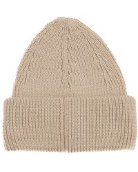 Roberto Collina - Accessoires ,Wol Geribbelde Merinowol Hoofdtelefoon Ivoor - Lyst
