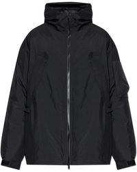 Y-3 - Jassen ,Zwart ,Leer Geïsoleerde Jas - Lyst
