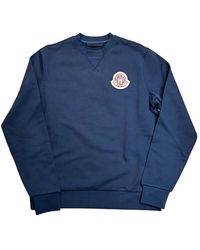 Moncler - Hoodies & Sweatvesten ,Blauw ,Sweatshirts & Hoodies - Lyst