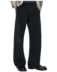 GALLERY DEPT. - Broeken ,Zwart ,Katoen Wide Leg Joggingbroek - Lyst