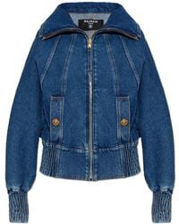 Balmain - Jassen ,Blauw ,Denim Denim Jacket - Lyst