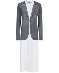 Moschino - Jurk Van Katoenen Jersey Met Print - Lyst