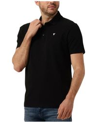Pure Path - Tops ,Zwart ,Katoen Logo Polo & T-Shirts Met Borstprint - Lyst