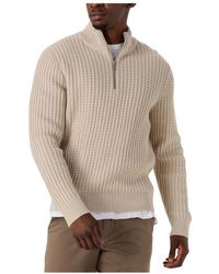 SELECTED - Truien & Vesten ,Slhtom Ls Knit Structure Half Zip - Lyst