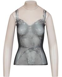Balenciaga - Schwarzes Oberteil Für Frauen Ss25 - Lyst