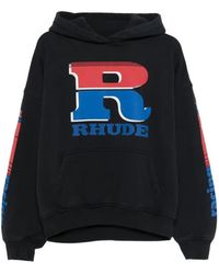 Rhude - Hoodies & Sweatvesten ,Zwart ,Hoodies - Lyst