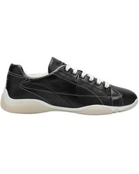 Prada - Schwarze Sneakers Aus Nappaleder - Lyst