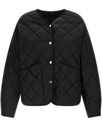 Tatras - Jassen ,Zwart ,Leer Larissa Down Jacket - Lyst